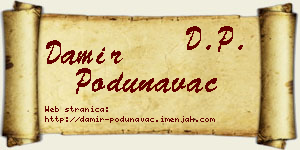 Damir Podunavac vizit kartica